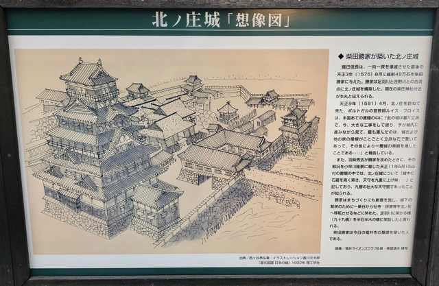 北ノ庄城の想像図