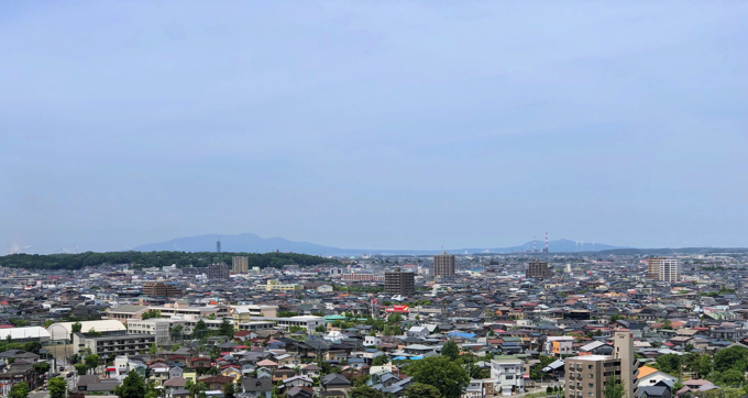 久保田城御隅櫓からの景色